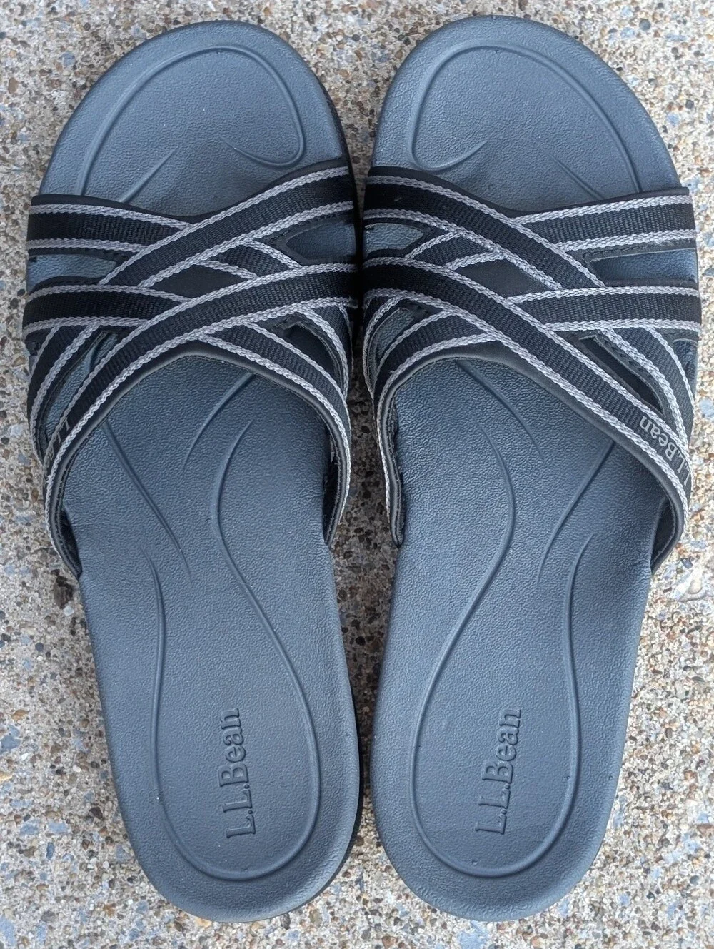 L.L. Bean Womens Boothbay Slides Size 8